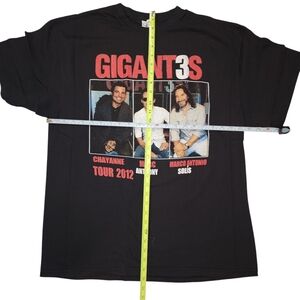 Gigantes 3 Chayanne Marc Anthony Marco Antonio Solis Tour 2012 Mens Tshirt Sz.XL